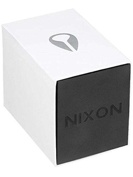 Nixon A199-000-00 men's watch, real leather strap