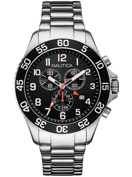 Nautica NAI17509G men's watch, stainless steel strap