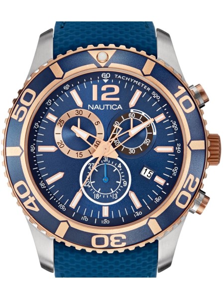 Nautica NAI16502G men's watch, rubber strap
