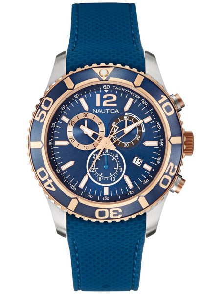 Nautica NAI16502G men's watch, rubber strap