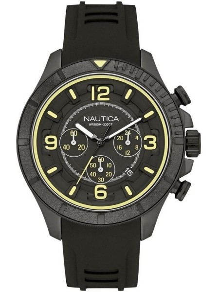 Nautica NAI19526G men's watch, silicone strap