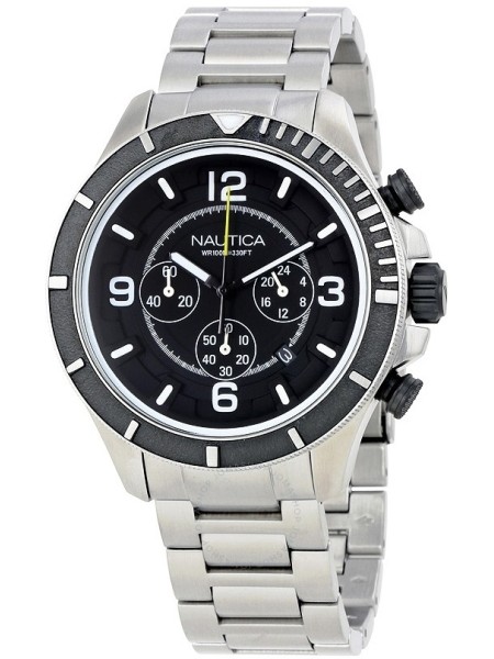 Nautica NAI21506G men's watch, stainless steel strap