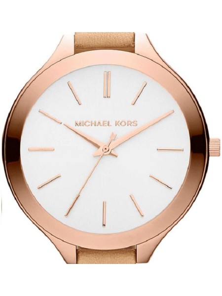 Michael Kors MK2284 ladies' watch, real leather strap