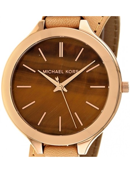 Michael Kors MK2328 ladies' watch, real leather strap