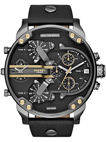 Diesel DZ7348 men's watch, real leather strap