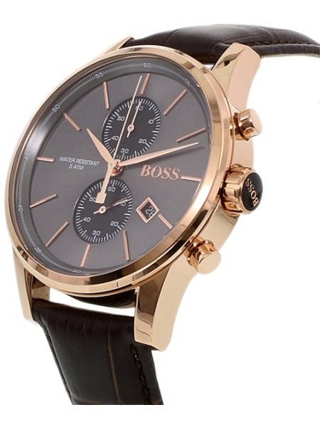 Hugo Boss 1513281 men's watch, real leather strap