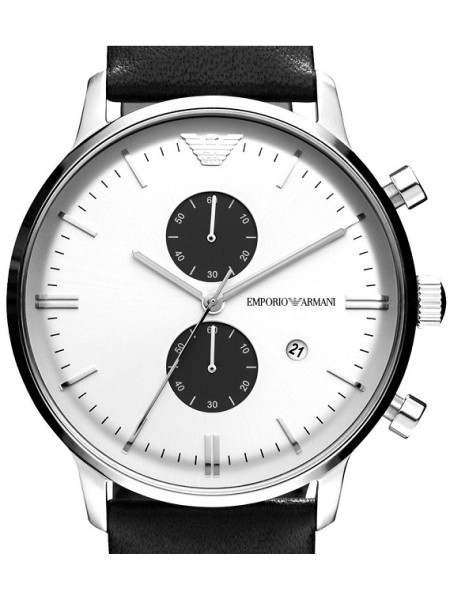Emporio Armani AR0385 men's watch, real leather strap