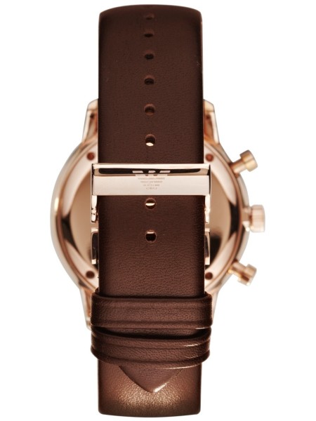Emporio Armani AR0387 men's watch, real leather strap
