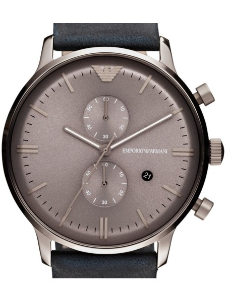 Emporio Armani AR0388 men's watch, real leather strap