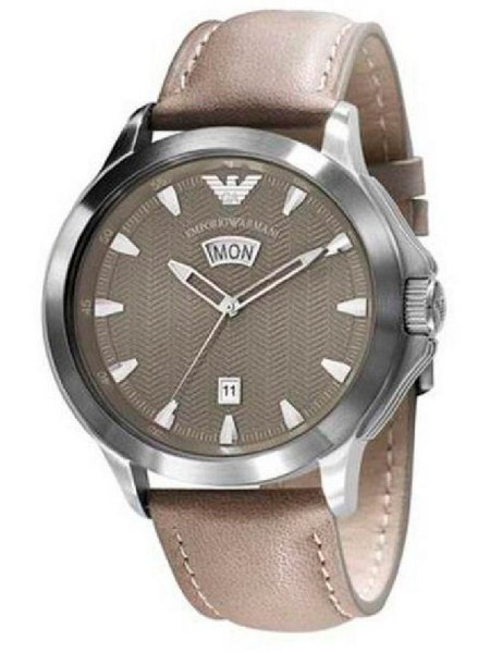 Emporio Armani AR0632 men's watch, real leather strap