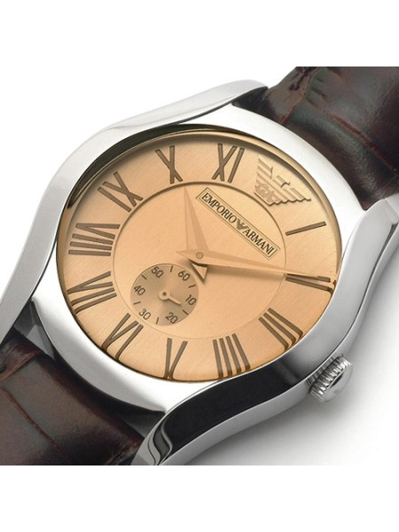 Emporio Armani AR0646 sieviešu pulkstenis, real leather siksna