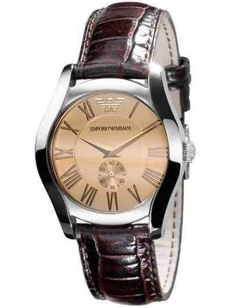 Emporio Armani AR0646 Relógio para mulher, pulseira de cuero real