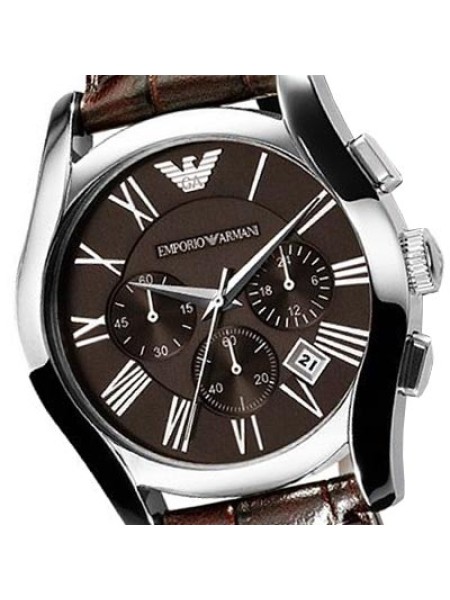 Emporio Armani AR0671 men's watch, real leather strap | ÅKSTRÖMS
