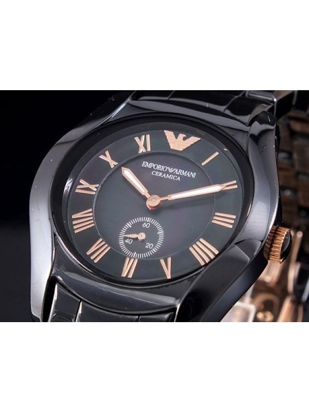 Emporio Armani AR1412 Relógio para mulher, pulseira de cerámica