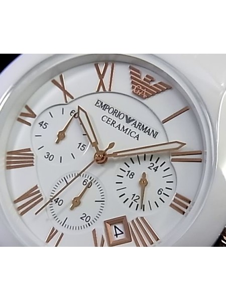 Emporio Armani AR1417 Reloj para mujer, correa de cerámica