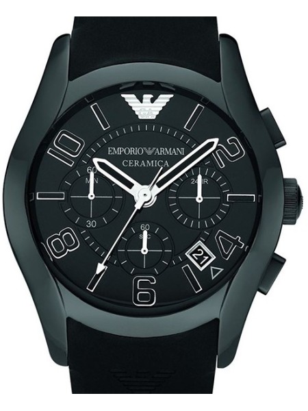 Emporio Armani AR1430 men's watch, caoutchouc strap