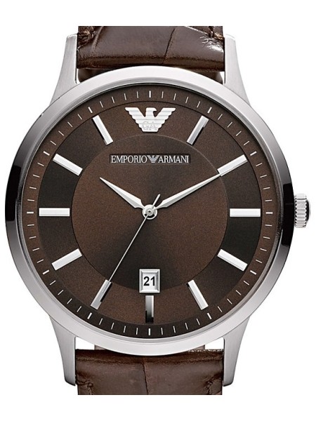 Emporio Armani AR2413 men's watch, real leather strap