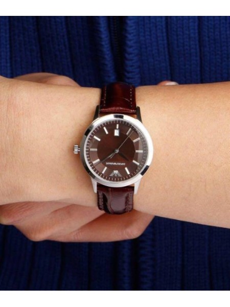 Emporio Armani AR2414 dámske hodinky, remienok real leather