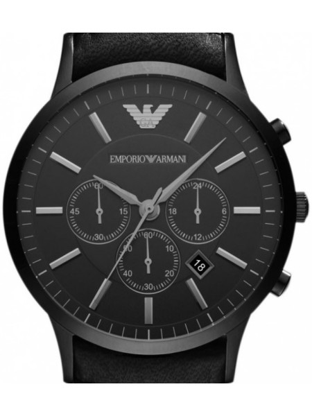 Emporio Armani AR2461 men's watch, cuir véritable strap