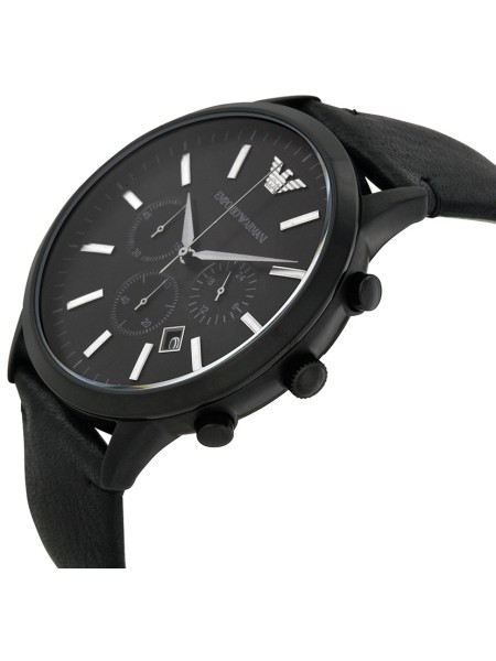 Emporio Armani AR2461 men's watch, cuir véritable strap