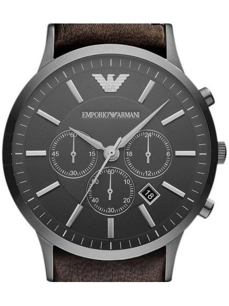 Emporio Armani AR2462 men's watch, real leather strap | ÅKSTRÖMS