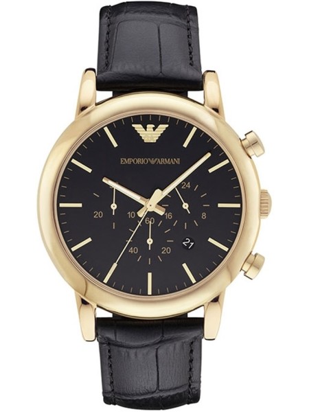 Emporio Armani AR1917 men's watch, real leather strap