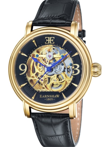 Thomas Earnshaw ES-8011-03 men's watch, real leather strap