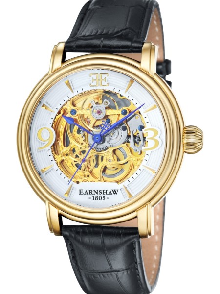Thomas Earnshaw ES-8011-04 men's watch, real leather strap