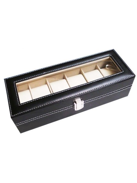 Watchbox wbf-6 for 6 watches, black