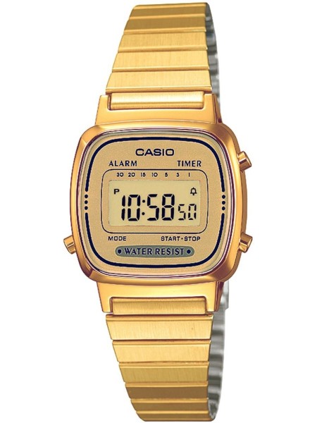 Casio Collection LA670WEGA-9EF ladies' watch, stainless steel strap