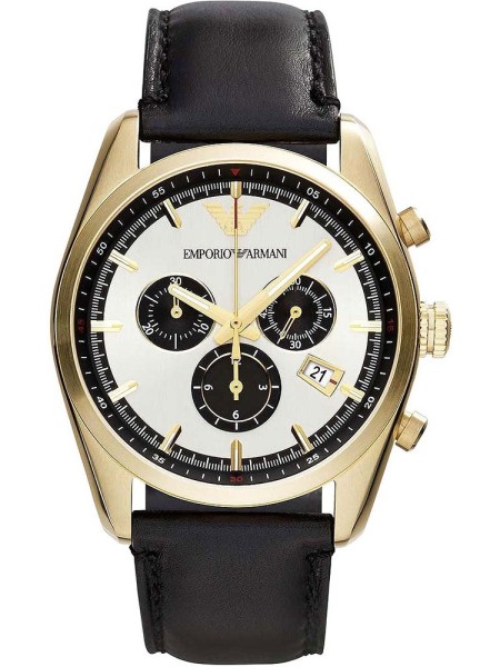 Emporio Armani AR6006 men's watch, real leather strap | DIALANDO®  Netherlands