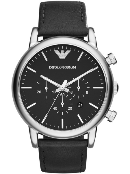 Emporio Armani AR1828 men's watch, real leather strap