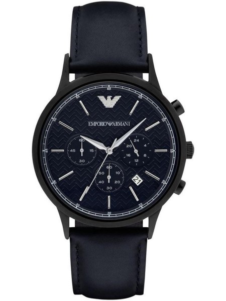 Emporio Armani AR2481 men's watch, real leather strap
