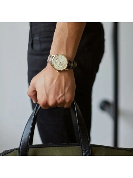 Burberry BU10001 men's watch, textile strap