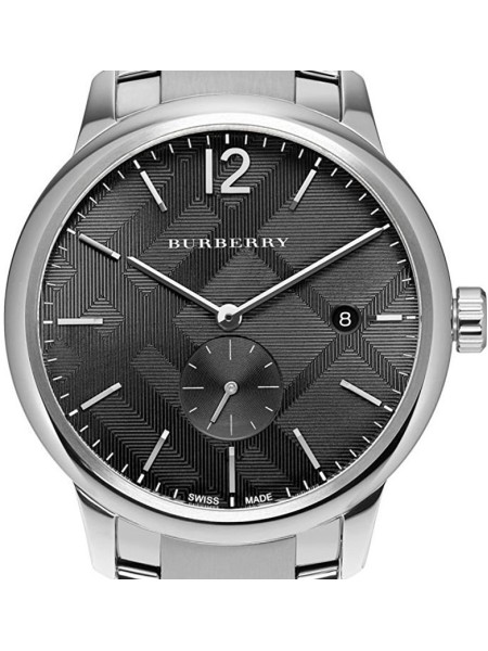 Burberry BU10005 montre pour homme, acier inoxydable sangle