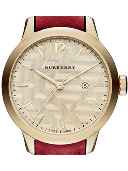 Burberry BU10102 ladies' watch, real leather strap