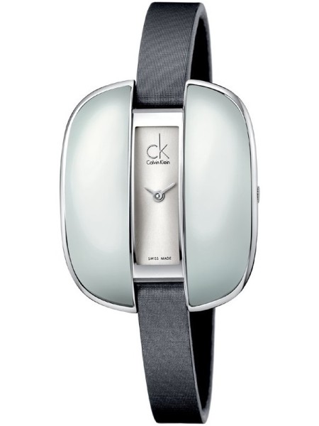 Calvin Klein K2E23626 damklocka, äkta läder armband
