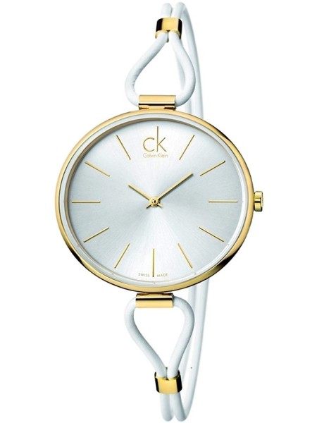 Calvin Klein K3V235L6 ladies' watch, real leather strap