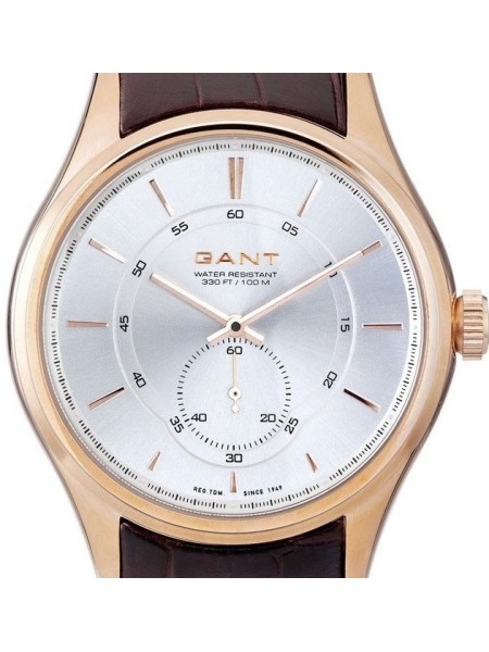 Gant W70674 herenhorloge, echt leer bandje