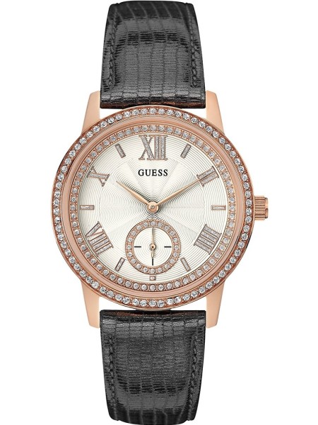 Guess W0642L3 ladies' watch, real leather strap