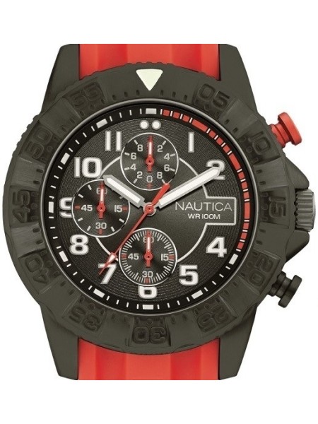 Nautica NAI17514G men's watch, silicone strap