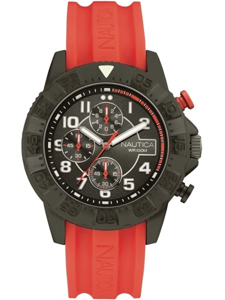 Nautica NAI17514G men's watch, silicone strap