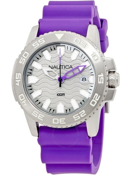 Nautica NAI12534G montre pour homme, silicone sangle