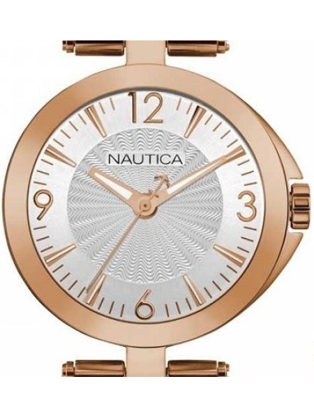 Nautica NAD15517L damklocka, rostfritt stål armband