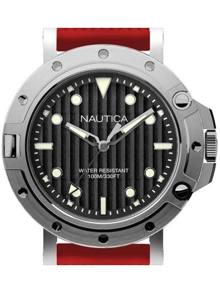 Nautica NAD12549G men's watch, silicone strap