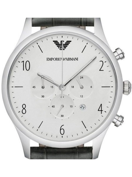 Emporio Armani AR1861 men's watch, real leather strap