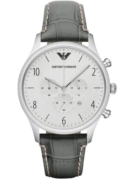 Emporio Armani AR1861 men's watch, real leather strap