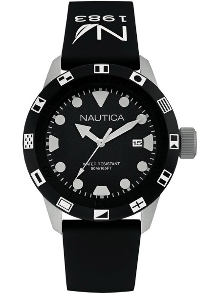 Nautica NAI09509G montre pour homme, caoutchouc sangle