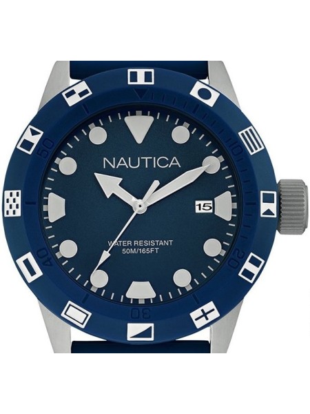 Nautica NAI09511G montre pour homme, caoutchouc sangle