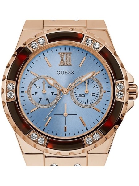 Guess W0775L7 ladies' watch, real leather strap